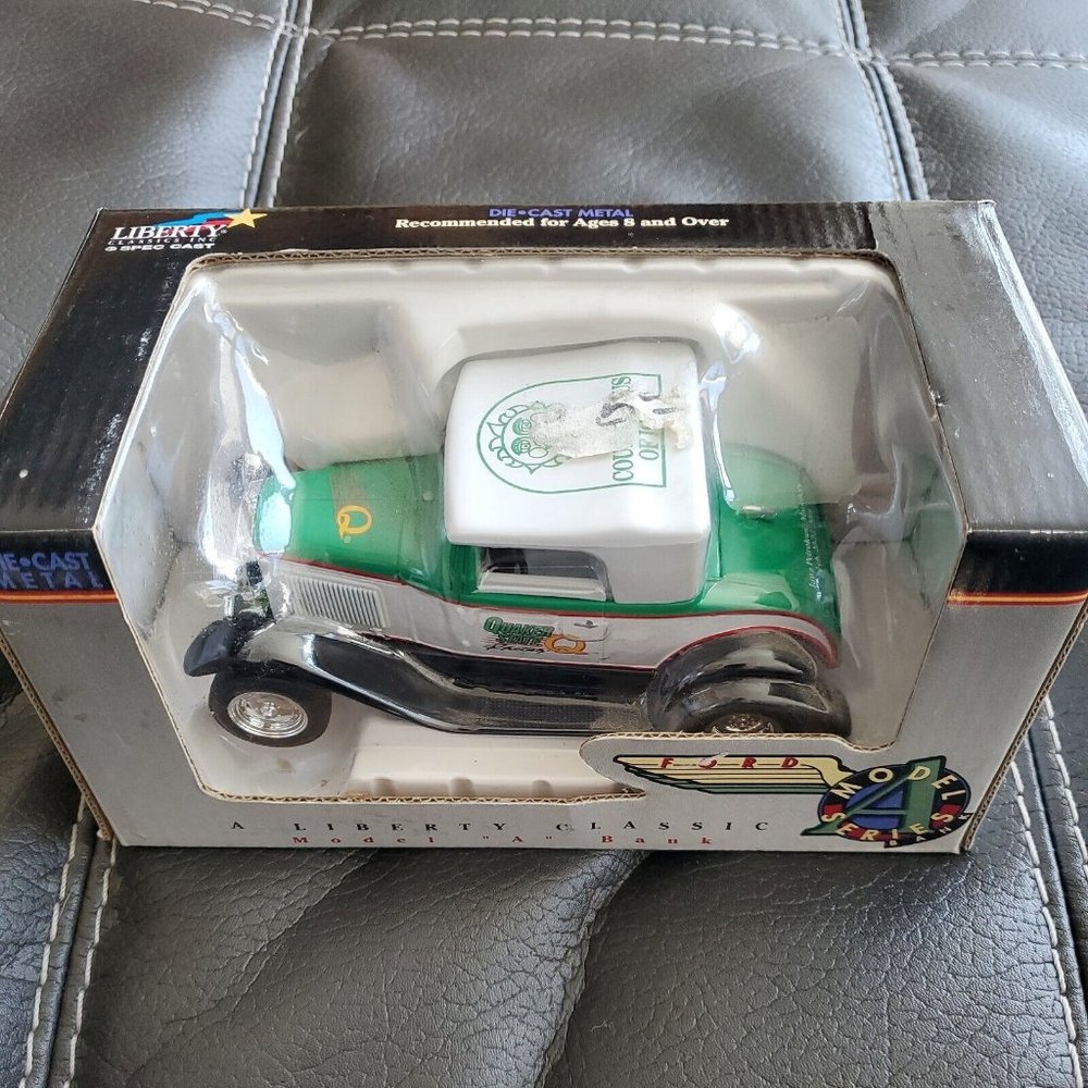 Limited Edition Ford Model "A" Diecast Bank Camp Courageous Quaker State Vintage